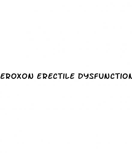 eroxon erectile dysfunction