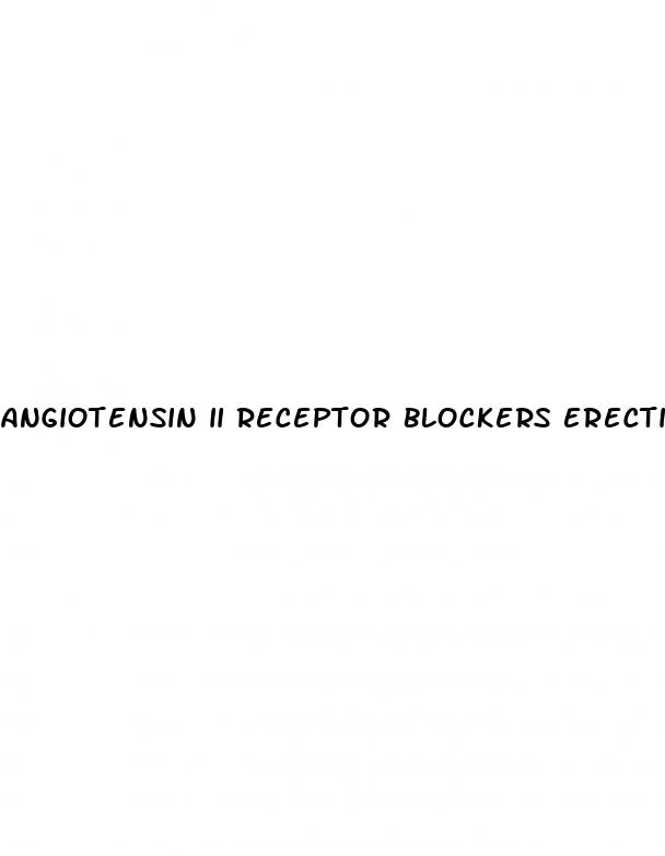 angiotensin ii receptor blockers erectile dysfunction