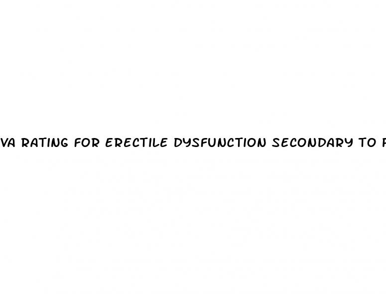 va rating for erectile dysfunction secondary to ptsd
