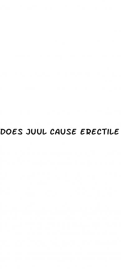 does juul cause erectile dysfunction
