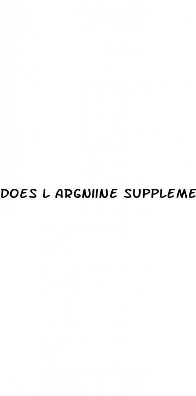 does l argniine supplement work for erectile dysfunction