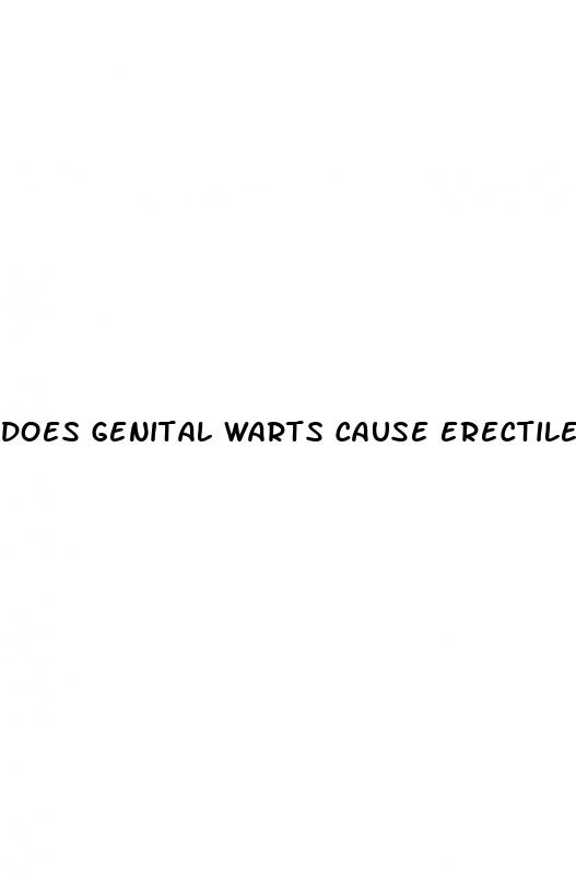does genital warts cause erectile dysfunction