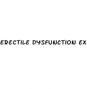 erectile dysfunction expected findings