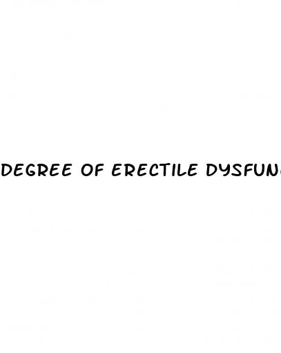 degree of erectile dysfunction
