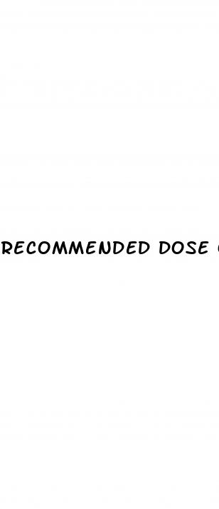 recommended dose of sildenafil for erectile dysfunction