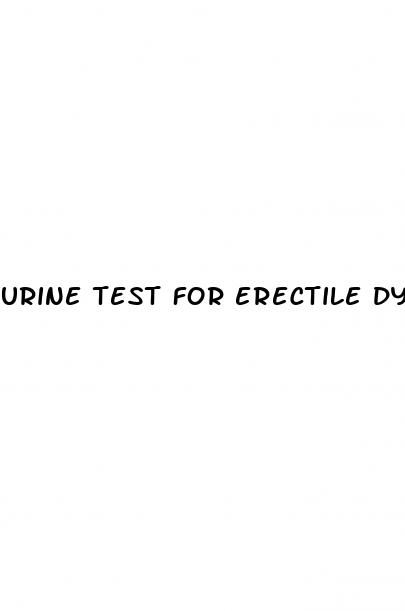 urine test for erectile dysfunction