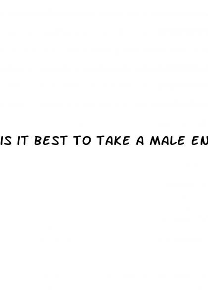 is it best to take a male enhancement with food