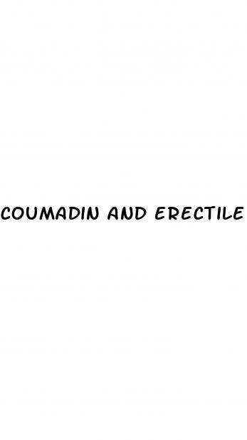 coumadin and erectile dysfunction