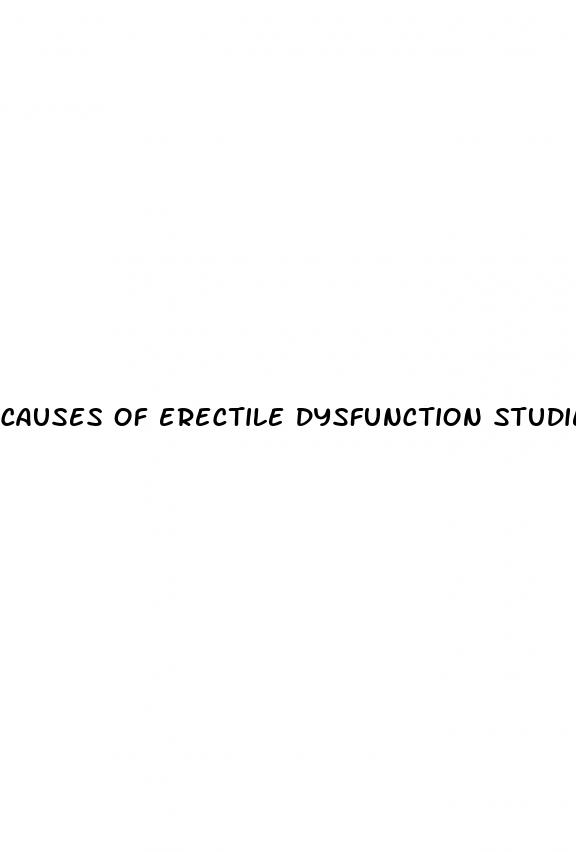 causes of erectile dysfunction studies