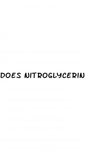 does nitroglycerin help with erectile dysfunction