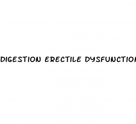 digestion erectile dysfunction