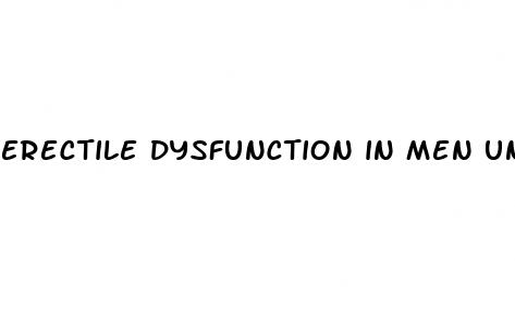 erectile dysfunction in men under 30