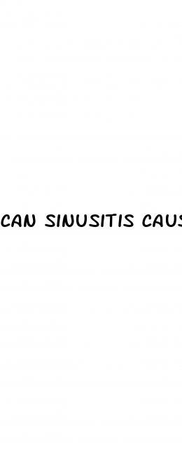can sinusitis cause erectile dysfunction