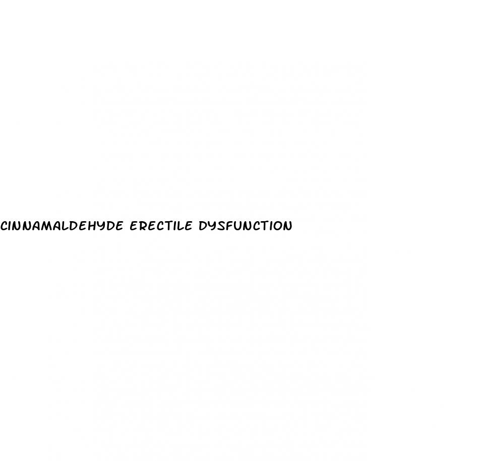 cinnamaldehyde erectile dysfunction