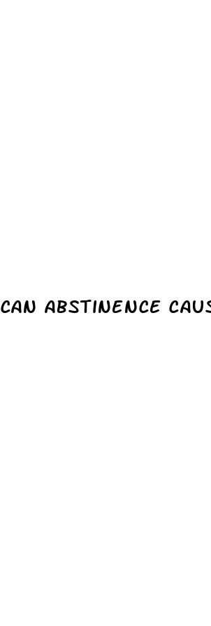 can abstinence cause erectile dysfunction