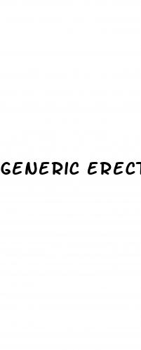 generic erectile dysfunction medicine