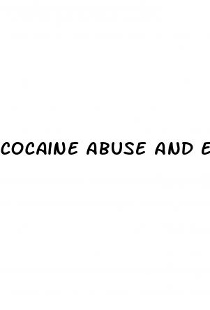 cocaine abuse and erectile dysfunction