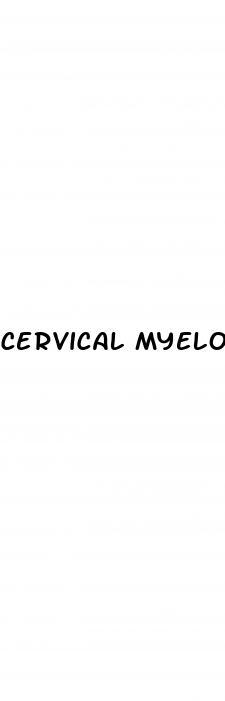 cervical myelopathy erectile dysfunction