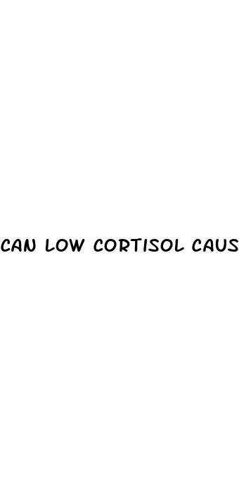 can low cortisol cause erectile dysfunction
