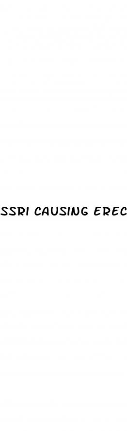 ssri causing erectile dysfunction