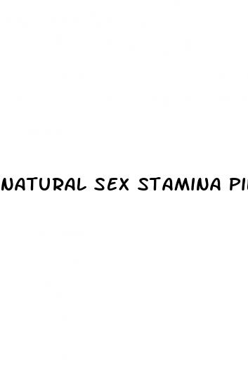 natural sex stamina pills