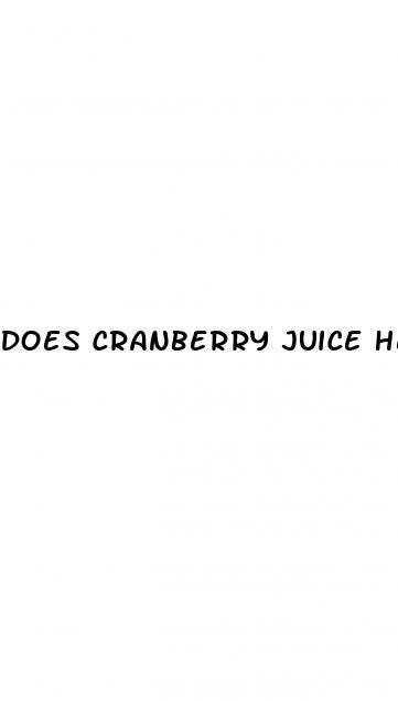 does cranberry juice help with erectile dysfunction