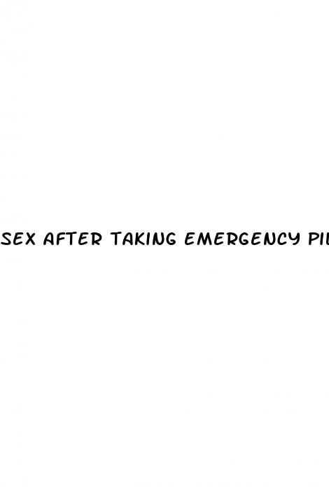 sex after taking emergency pill