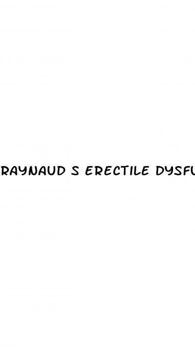 raynaud s erectile dysfunction