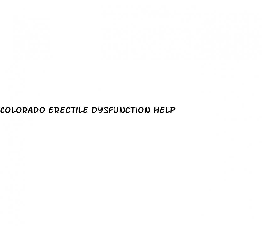 colorado erectile dysfunction help