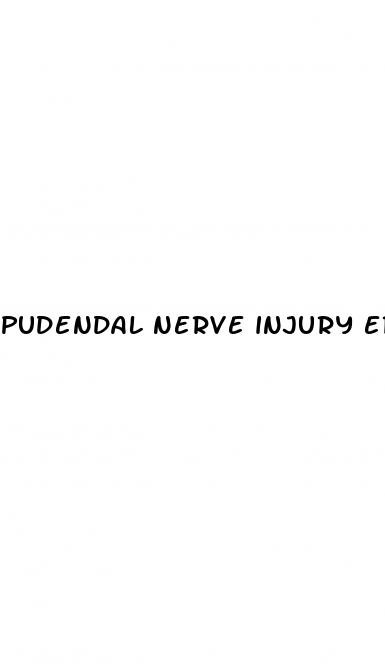 pudendal nerve injury erectile dysfunction
