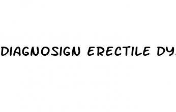 diagnosign erectile dysfunction