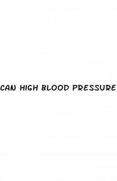 can high blood pressure lead to erectile dysfunction