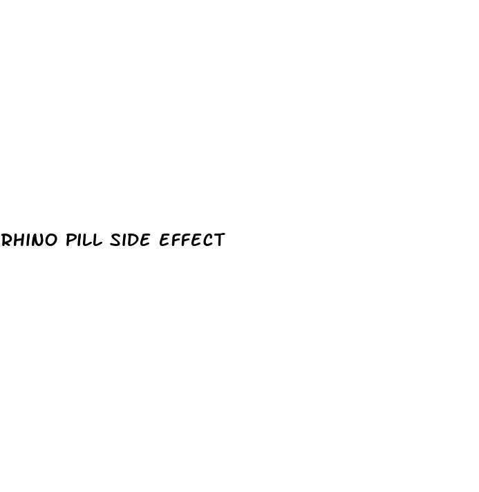 rhino pill side effect