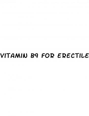 vitamin b9 for erectile dysfunction