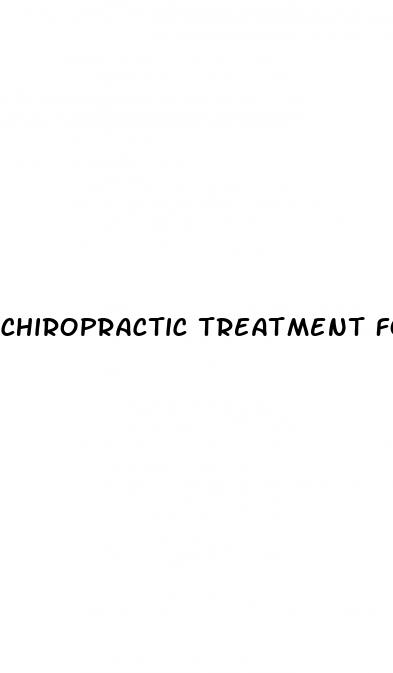 chiropractic treatment for erectile dysfunction