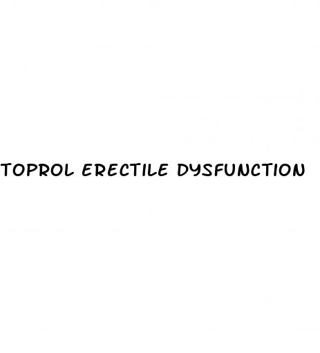 toprol erectile dysfunction