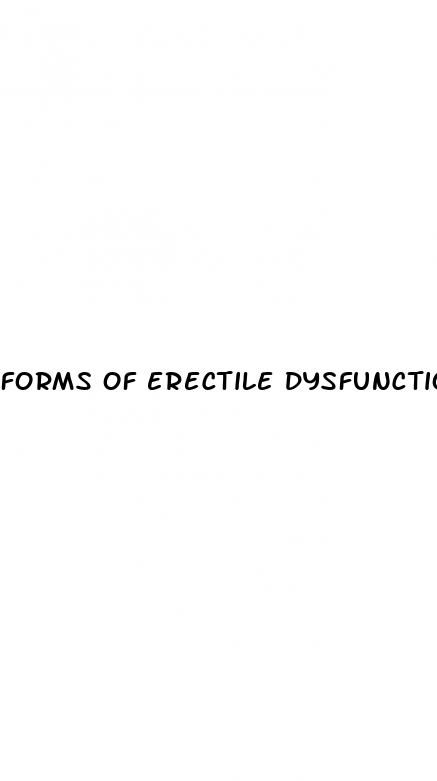 forms of erectile dysfunction