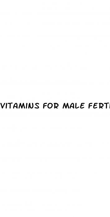 vitamins for male fertility enhancement