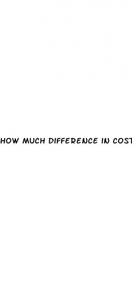 how much difference in cost between ed pills