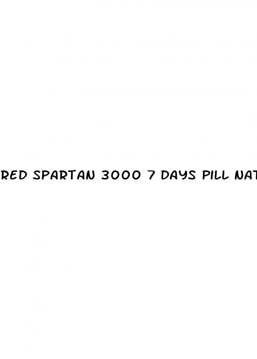 red spartan 3000 7 days pill natural formula male enhancer