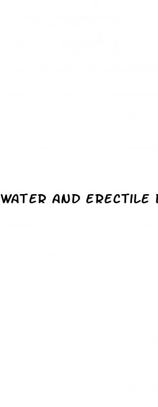 water and erectile dysfunction