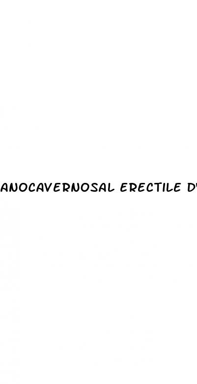 anocavernosal erectile dysfunction syndrome