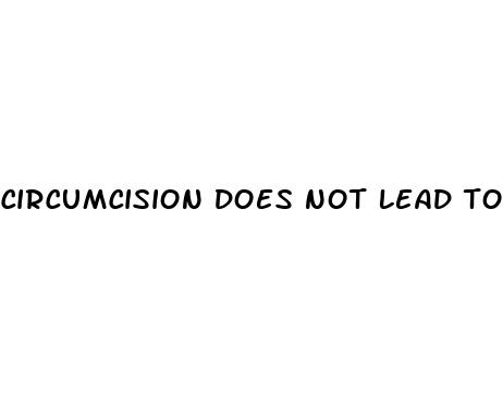 circumcision does not lead to erectile dysfunction