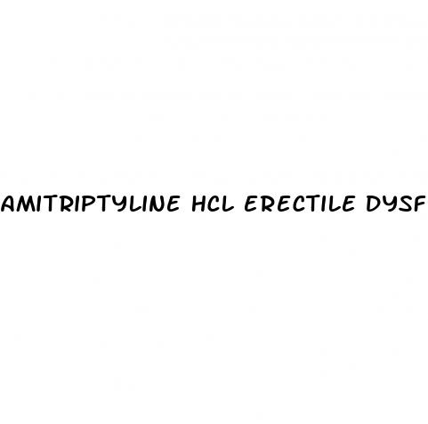 amitriptyline hcl erectile dysfunction