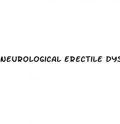 neurological erectile dysfunction