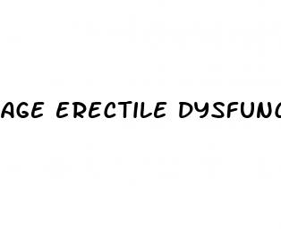 age erectile dysfunction symptoms