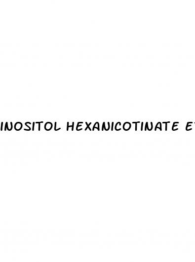 inositol hexanicotinate erectile dysfunction