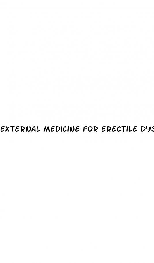external medicine for erectile dysfunction