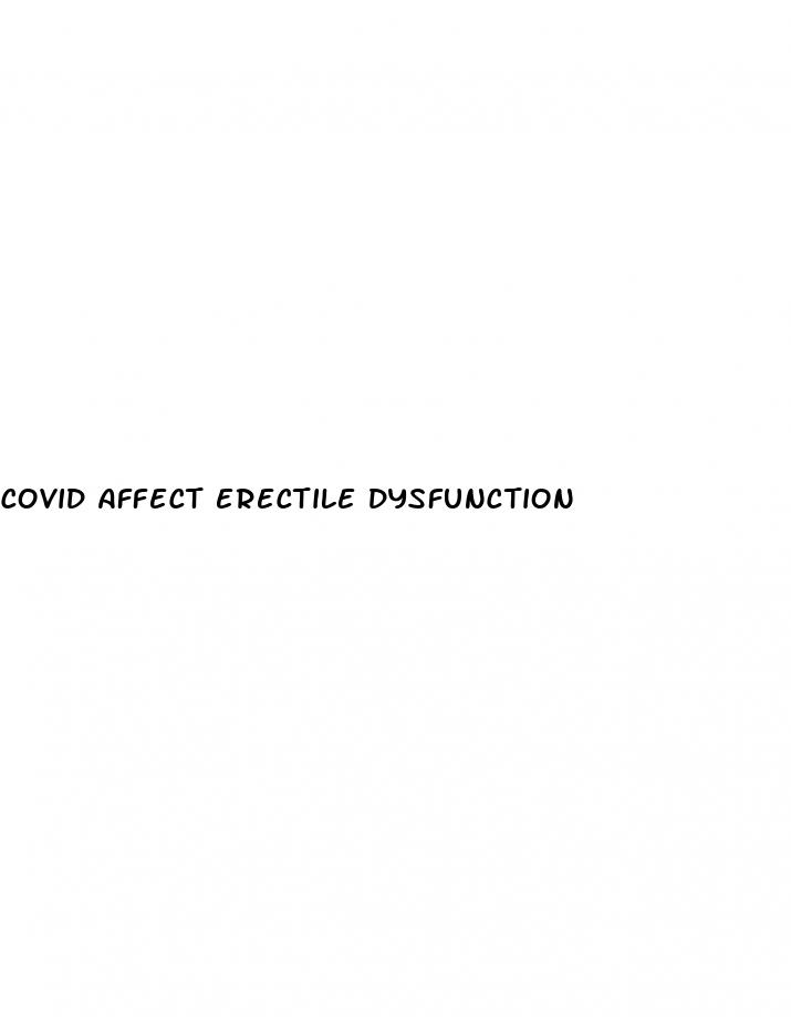 covid affect erectile dysfunction