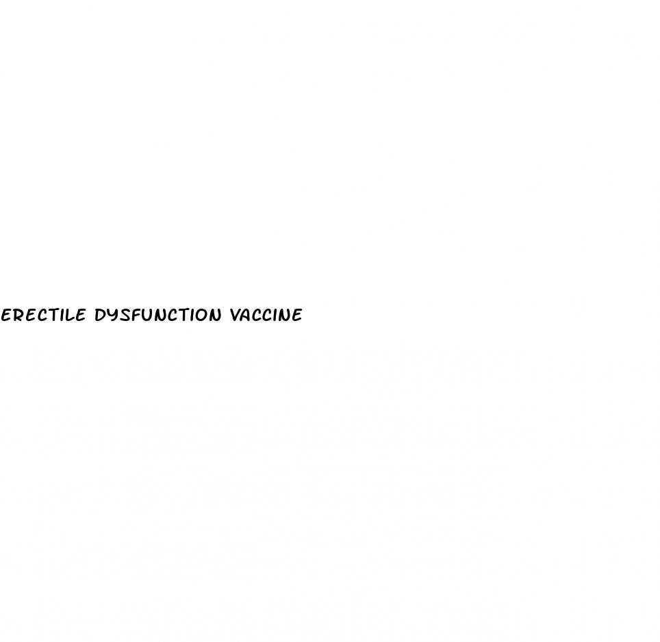 erectile dysfunction vaccine